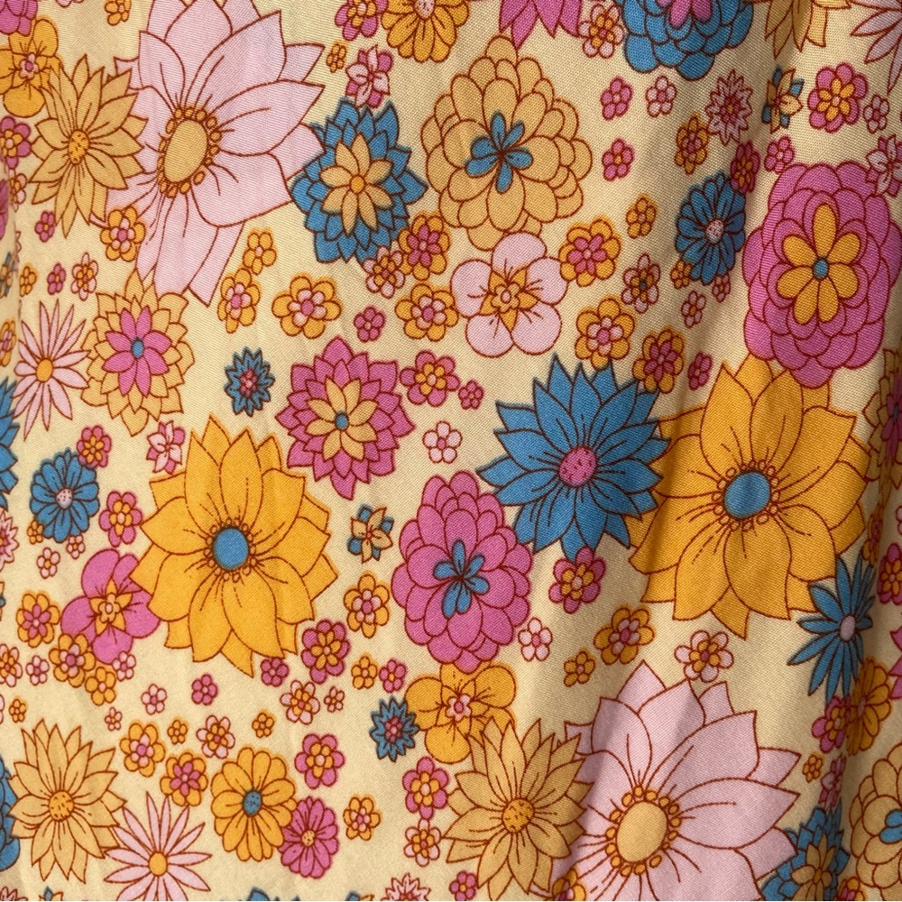 Lucca Sleeveless Multicolor Floral Print Dress Size Medium - Picture 2 of 6